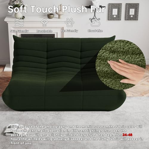 WHGBJA Oversized Bean Bag Chair for Adults with Memory Foam 3 Seater Couch | Floor Sofa Couch for Gaming, Reading, Bedroom, Living Room, Comfy, Boneless, Ergonomic - Image 3