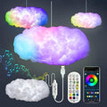 3D Big Cloud lightning Light Kit Music Sync Warm White Multicolor lightning Changing Strip Lights 360 Degree Wireless Remote APP NO DIY Coolest Decorations for Adults and Kids Indoor Home Bedroom by ZOKON