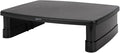 Amazon Basics Height Adjustable Monitor Stand Riser with Storage Organizer, 3-Level Stackable Design, Durable ABS Plastic, Supports up to 22lbs, for Monitors & Laptops, Black by AmazonBasics