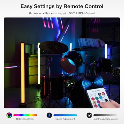 LED Stage Light Bar: 360° Full Coverage Lighting - 60W 120LED RGB Pixel Tube - Remote DMX Control - Great for DJ Party Live Show Band Club Event - Image 5