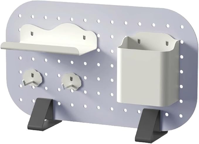 Mountable Display Pegboard with Privacy Panels and Desk Organizer Set - Enhance Office and Gaming Space Organization by Unknown