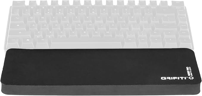 Grifiti Fat Wrist Pad 12" x 4” x 0.75" Inch Keyboard Rest Thick Small Ergonomic Computer Keyboards Hand & Palm Wrists Rests Support Carpal Tunnel Resting Pads Gaming Accessories (Wide 12 x 4 x 0.75) by GRIFITI