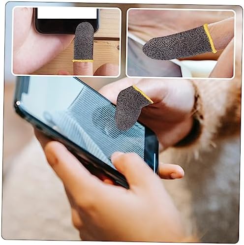 POPETPOP 18pairs Sweat-Resistant Finger Stalls High Sensitivity Game Finger Sleeves Thumb Sleeve for Gaming - Image 4