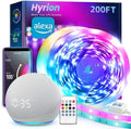 hyrion Alexa LED Strip Lights for Bedroom 200ft, Smart Wireless RGB by Hyrion