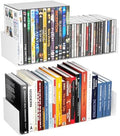 Metal Bali Floating Wall Shelves 15.5IN for Storage and Decor Wall Mounted CD DVD&Books Perfume, Make up Storage Shelves Living Room, Bedroom, Bathroom & Kitchen,2Pack (White, 15.5 INCH) by YFEEN
