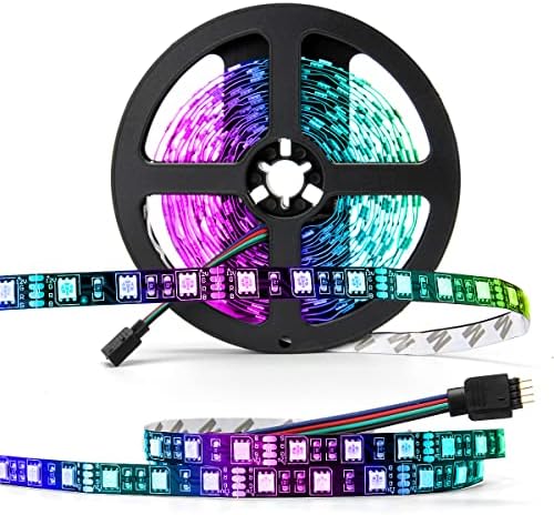SUPERNIGHT 5050 RGB LED Strip Lights, 16.4ft, 300 LEDs, DC 12V by SUPERNIGHT