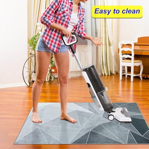Office Chair Mat for Hardwood Floor,55"*35" Floor Mat for Office Chair,Rolling Desk Chair Mat - Anti-Slip Chair Mat for Laminate/Tile Floor Black Grey - Image 7