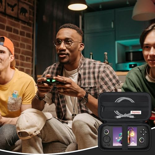 Hard Carrying Case for RG477M/ RG406H/ RG CubeXX/ RG Cube/ RG476H Retro Handheld Game Console, Retro Game Travel Storage Holder with Mesh Bag for SD Card, USB Charging Cable, User Manual, Black - Image 7