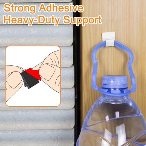 SOULWIT 50 Pcs Self Adhesive Cable Management Clips, Cable Organizers Sticky Wire Clips Cord Holder for TV PC Laptop Ethernet Cable Desktop Home Office (White) - Image 4