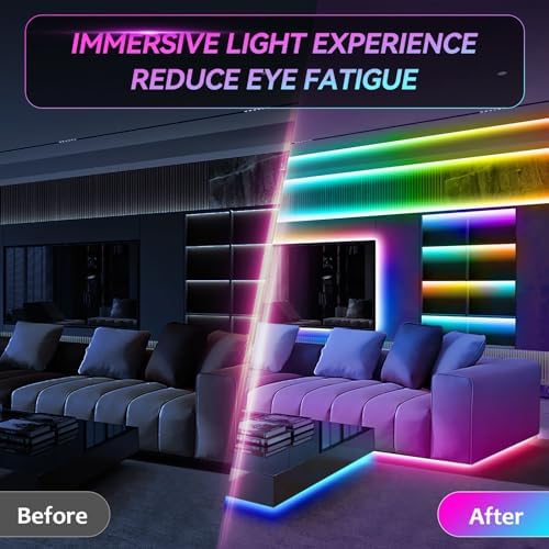 RGB LED Strip Lights 6.56Ft for 40-60in TV Backlight, with Remote - Image 5