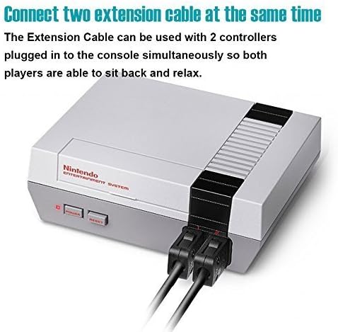 NES Classic Controller Extension Cable 3M / 10ft (2-Pack), SNES Extension Power Cord Compatibility Nintendo SNES Classic Edition Controller (2017) and Mini NES Classic Edition (2016), Wii, Wii U - Image 4