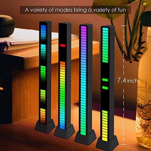 Soulpunk RGB Rechargeable Sound Control Light, Voice-Activated Pickup Music Rhythm Lights, Ambient Light, for Car, Gaming Room Decorations（4Pack） - Image 5