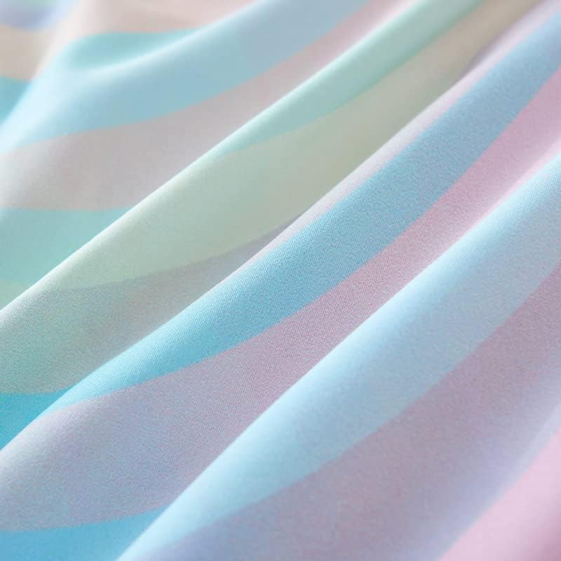 Comforter Set for Girls,Rainbow Comforter Sets Full,Pink Comforters Sets,Tie Dye Bedding,Kids Bedding Set for Girls,Teen Girl Bedding Set,Blue Pink Bed Set for Kids - Image 6