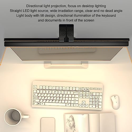 Monitor Light Bar, Touch Control with 3 Color Temperatures & Infinite Dimming, Eye-Caring Screen Light for Computer Laptop Desktop, White - Image 4