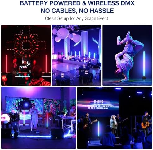 Battery Powered Pixel Tube Light Bar for Stage Party - Image 4