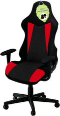 Gaming Chair Covers Only,Stretchable Fit Thick Breathable Mesh | Cat Scratch Proof,Scratch Resistant,Soft,Gaming Chair Seat Cover with 2Pcs Armrest Slipcovers(Black-red,Style 2) by Unknown