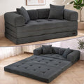 MAXYOYO Convertible Sofa Bed, Floor Sofa Couch with L-Shaped Backrest by MAXYOYO