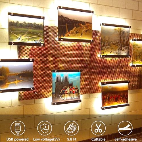 echosari Strip Lights USB 9.8Ft 180 LED Strip Lights Cuttable Each 2835 SMD - Image 6