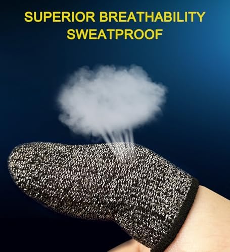 Silver Fiber Professional Finger Sleeves Gloves for Mobile Gaming - Image 4