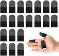 Gaming Finger Gloves Sleeves, Breathable Sweatproof Touch Screen Mobile Game Glove Silver Fibers Finger Sleeve Thin Thumb Protector Compatible with All Touchscreen Devices (20Pcs Finger Sleeves) by Unknown