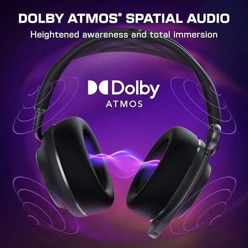Turtle Beach Stealth Pro II Premium Wireless Gaming Headset for Xbox Series X|S, PS5, PS4, PC - Hi-Res Audio, Dolby Atmos, Active Noise Cancellation, Simultaneous Bluetooth, 24-bit Audio - Black - Image 5