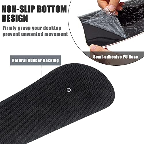RICHEN Keyboard Wrist Rest and Mouse Pad with Wrist Support, Memory Foam Set for Gaming and Office, Comfortable & Lightweight for Easy Typing & Pain Relief (Pink Butterfly) - Image 3