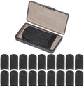 PRETYZOOM Gaming Finger Sleeves 20pcs (10 Pairs) with Sweat-Resistant Breathable Fabric, Professional 38-Needle Stitch Thumb and Finger Covers for Mobile Phone Gaming, Includes Storage Box by PRETYZOOM