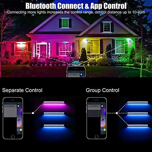 2 Pack 50W RGB Wall Washer Light, Indmird Stage Wash Light Bar, RGB Light Bar, Warm 3000K & 16 Million Colors&Timing& Music Sync, for Commercial Lighting, Birthday Party, Garden Lighting, Wall Display - Image 4