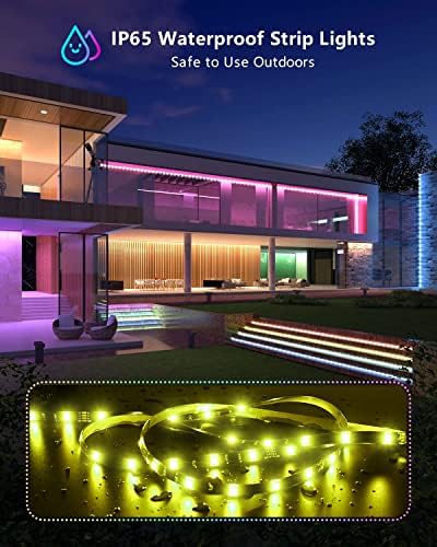 MIHEAL 5050 RGB WiFi Smart LED Strip 32.8Ft 300LED IP65 Waterproof Kit - Image 2