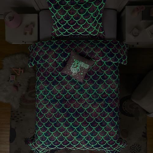Twin Comforter Set for Girls - 3 Pieces Mermaid Bedding Twin Bedding Sets - Image 2