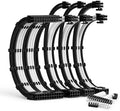 PSU Cable Extension Kit with Two Sets of Cable Combs 1x24Pin/1x8Pin(4+4) EPS/2x8Pin(6P+2P) PCI-E/ 30CM Length,PC Sleeved Cable for ATX Power Supply(Black/White) by Unknown