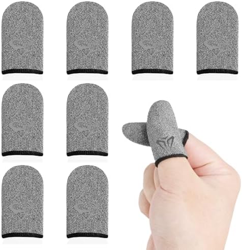 Gaming Finger Gloves Sleeves, Profesionales Breathable Sweatproof Touch Screen Mobile Silver Fibers Finger Sleeve Thin - Image 7