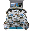 Franco Kids Bedding Super Soft Comforter and Sheet Set with Sham, 5 Piece Twin Size, Jurassic World,6A1348 by Franco