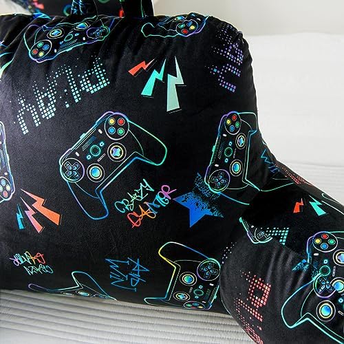 NTBED Video Game Controller Printed Reading Pillow Bed Wedge Backrest with Arms, Couch TV Relax Bed Rest Pillow Back Support Cushion for Kids Teens Boys Girls,Multi Game - Image 5
