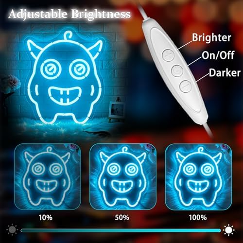 Neon Sign, Monster Neon Signs for Wall Decor LED Signs Neon Light - Image 5