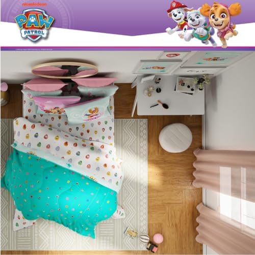 Paw Patrol Girl Skye Kids Bedding Super Soft & Cozy Reverisble Microfiber Comforter and Sheet Set with Sham, 7 Piece Full Size, (Officially Licensed Product) By Franco - Image 7