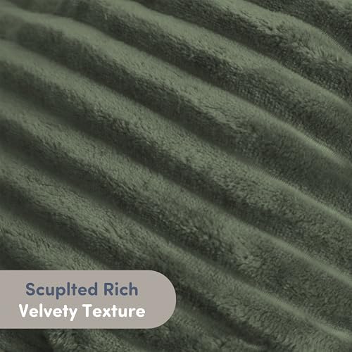 Nestl Reading Pillow with Shredded Memory Foam, Luxe Cut Plush Back Pillow for Sitting Up in Bed, Back and Arms Adjustable Support for Adult & Teens, Backrest Pillows with Washable Cover Olive Green - Image 5
