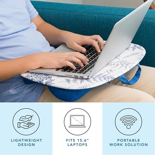 LAPGEAR MyStyle Lap Desk – Blue Garden, Fits 15.6” Laptops - Image 2