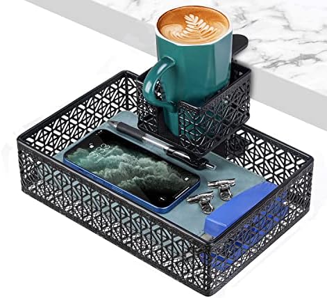 Under Desk Drawer, Clamp on Desk Organizer Cup Holder Hanging Desk Storage by Aurynns