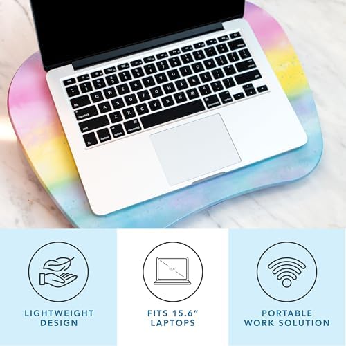LAPGEAR MyStyle Lap Desk – Sunset Watercolor, Fits 15.6” Laptops - Image 2