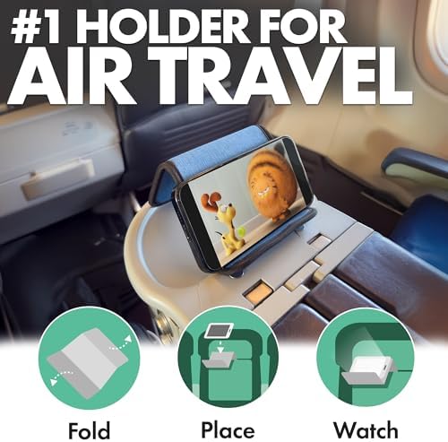 Flight Flap Airplane Phone Holder - Foldable Phone Stand for Plane Travel - Image 2