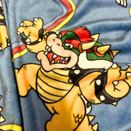 Super Mario Bowser Kids Throw Blanket, 46 in x 60 in, Soft Cozy Decorative Blanket for Couch, Bed, or Gaming Room (Officially Licensed Product) by Franco - Image 7