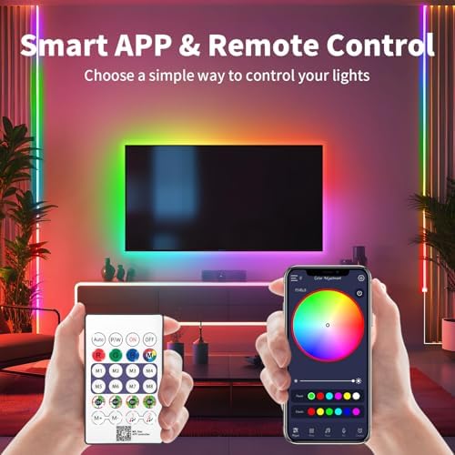 iNextStation 6.56FT Smart IC LED Strip Lights 5V USB RGB Neon Rope Lights - Image 4