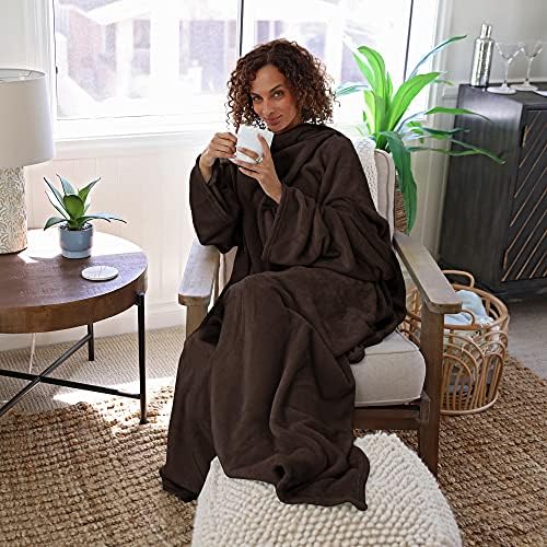 Catalonia Wearable Blanket with Sleeves for Women & Men, Fleece Wrap Throw - Image 5
