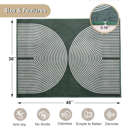 Office Chair Mat 36"x48", Hardwood Floor Protector Mats Under Computer Desk | Odorless, Easy Glide, Heavy Duty 1/5" Thick Computer Gaming Chair Mat, Anti-Slip, Non- Curve, Floor Rug for Home Office - Image 2