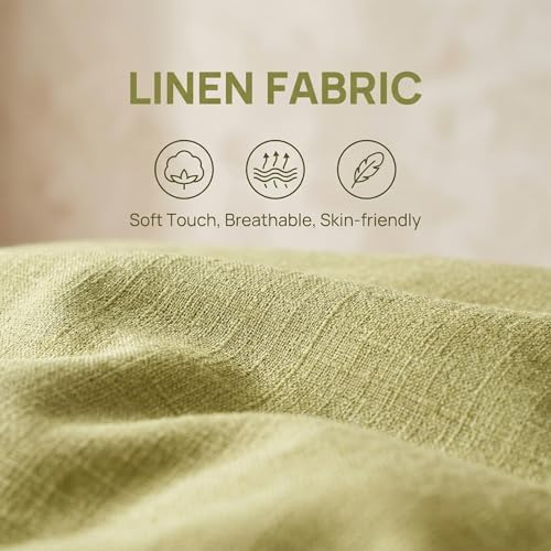 360° Swivel Floor Gaming Chair Linen Folding Chaise Lounge Chair Adjustable Comfy Sofa Chair with Armrests, Phone Holder & Padded Cushion, Ideal for Living Room, Bedroom (Green) - Image 5
