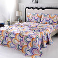 SDIII 4 Pieces Rainbow Queen Sheets Set, Soft Microfiber Rainbow Sheets Queen Size, Cute Colorful Bed Sheet for Boys Girls Kids and Teens All Season by SDIII
