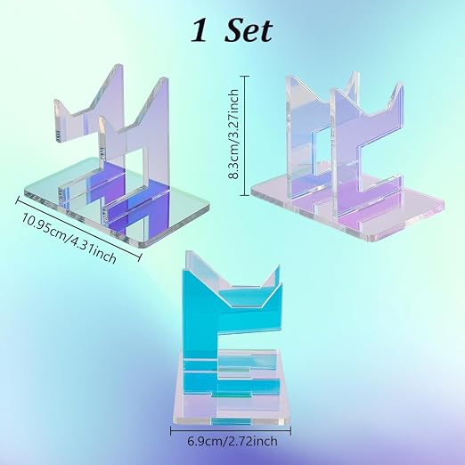 AHANDMAKER Universal Controller Holder, 1 Tier Colorful Detachable Game Show Rack Acrylic Gamepad Storage Desktop Stand Headset Holder for Gamepad Controller Display and Organization - Image 3