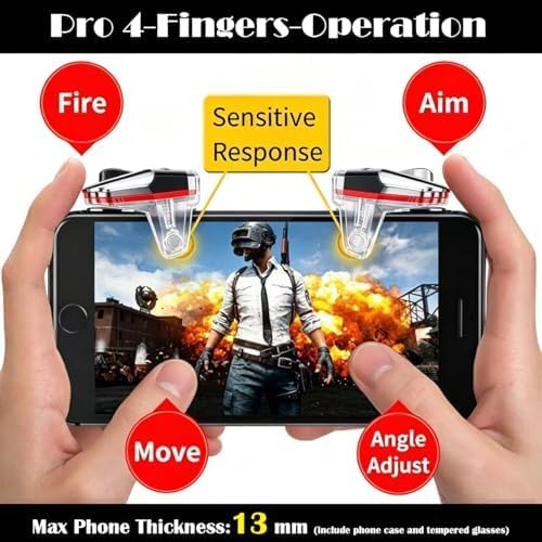 13 in 1 PUBG Mobile Phone Gaming Controller for Android Phone & iPhone - Image 3