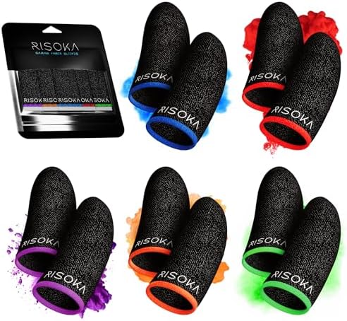 10 Pieces Gaming Finger Sleeves - Perfect Touchscreen Glide by RISOKA